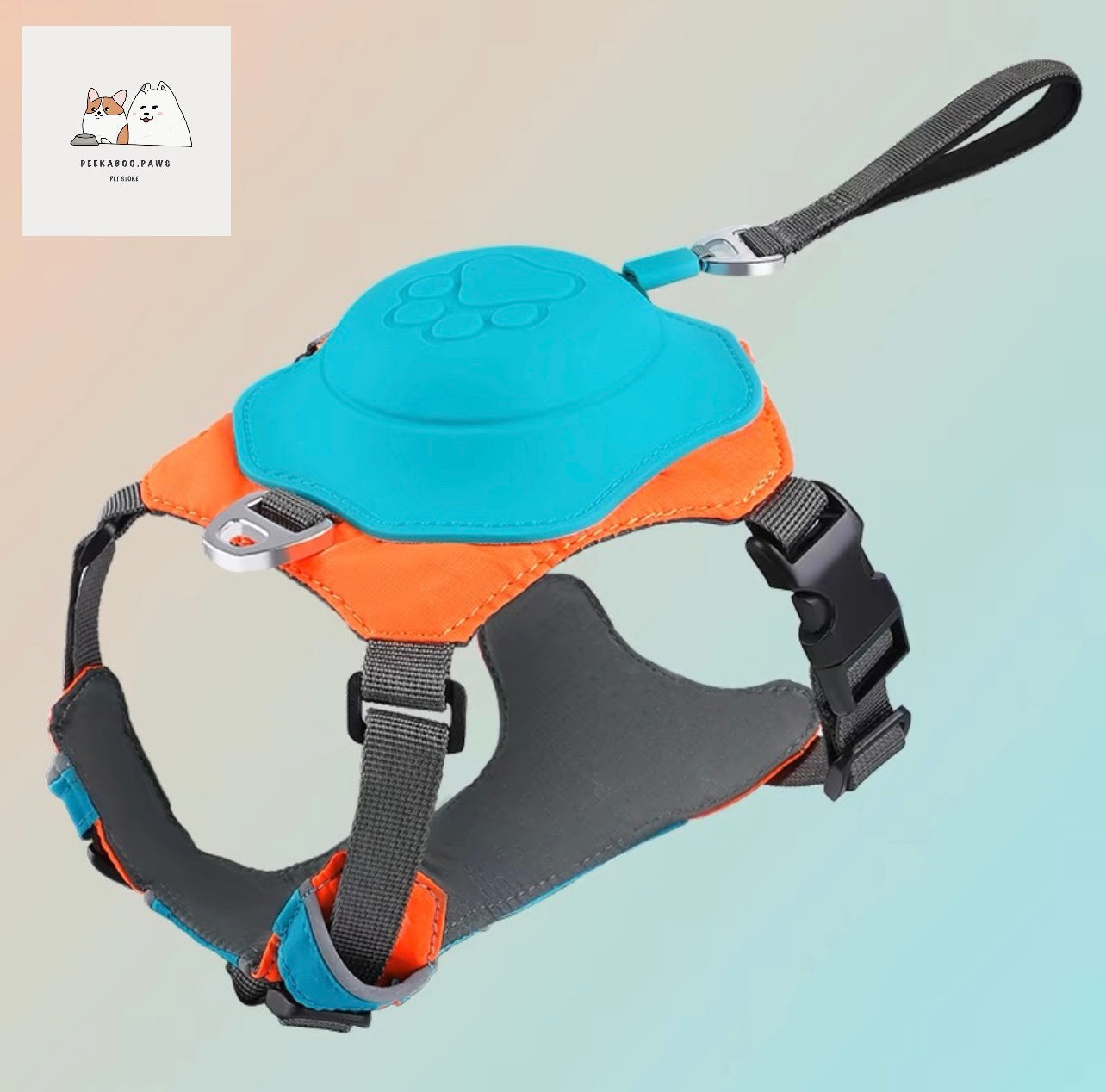 Colorful all in one pet harness