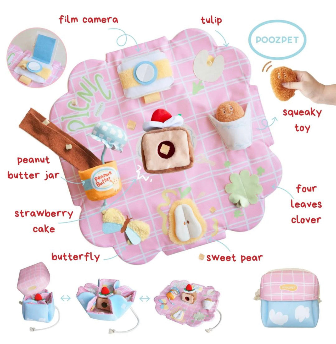 Picnic snuffle toy