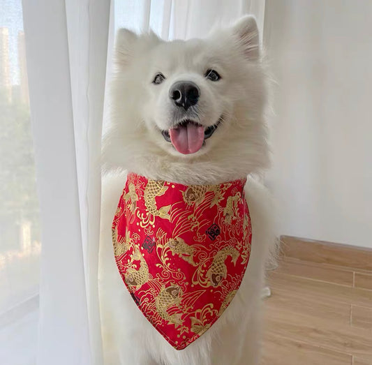 CNY Pet Scarf for large dog