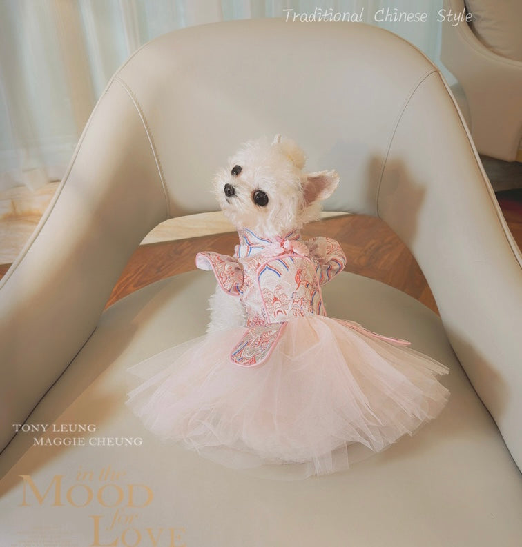 Pink Cheongsam Lace