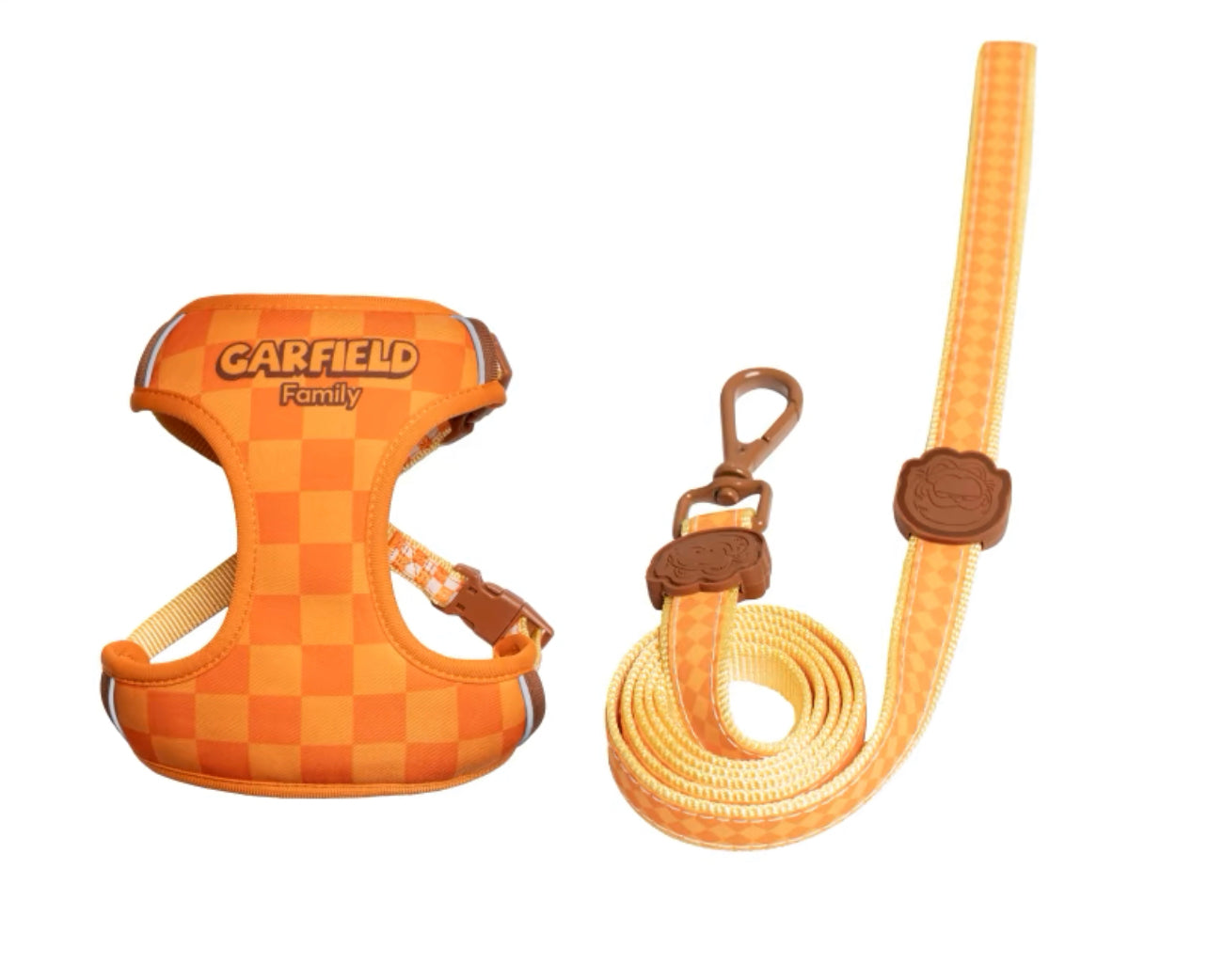 Garfield theme simple design pet harness & leash set