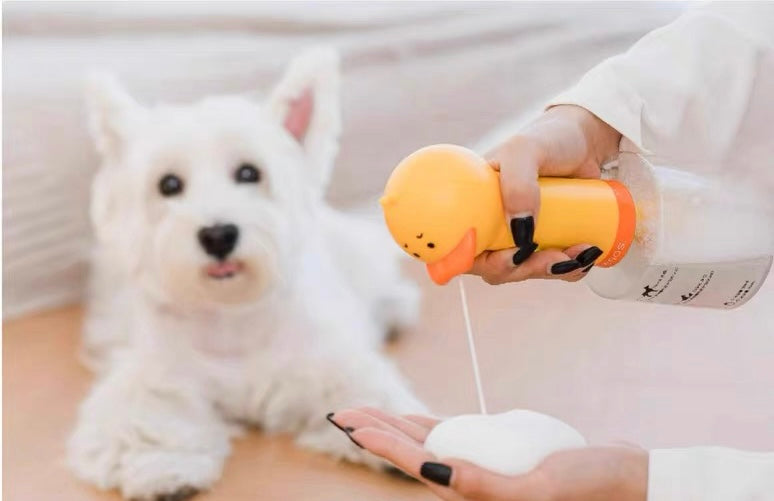 Duck shampoo dispenser