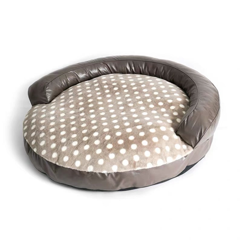 Round pet big soft bed